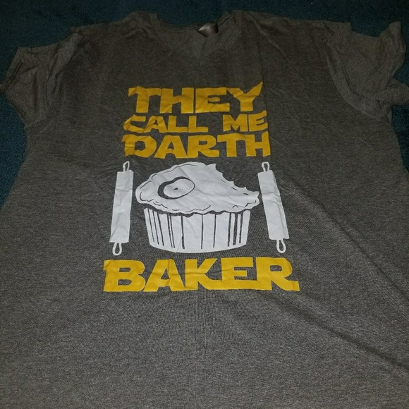 Next Level Apparel Tops - Star Wars themed "They call me Darth Baker" tee